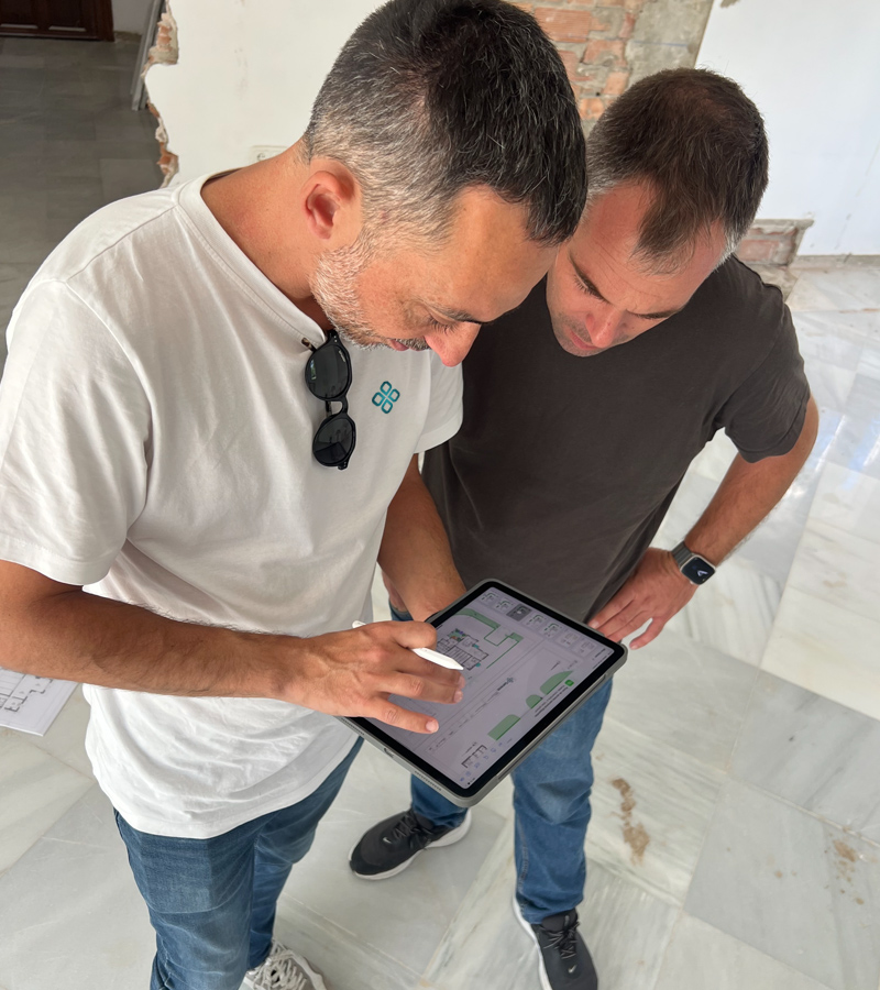 Field Sales Engineer on a client site visit